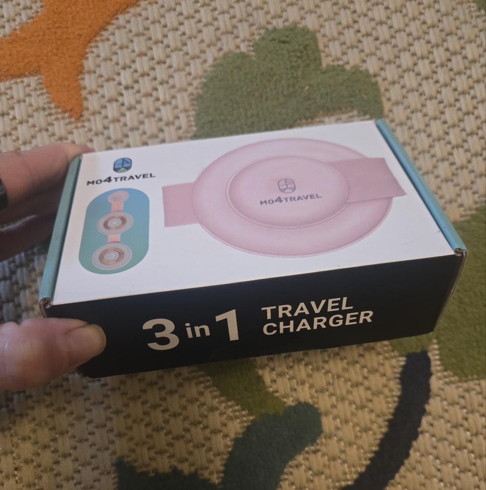 3-in-1 Pink Travel Charger